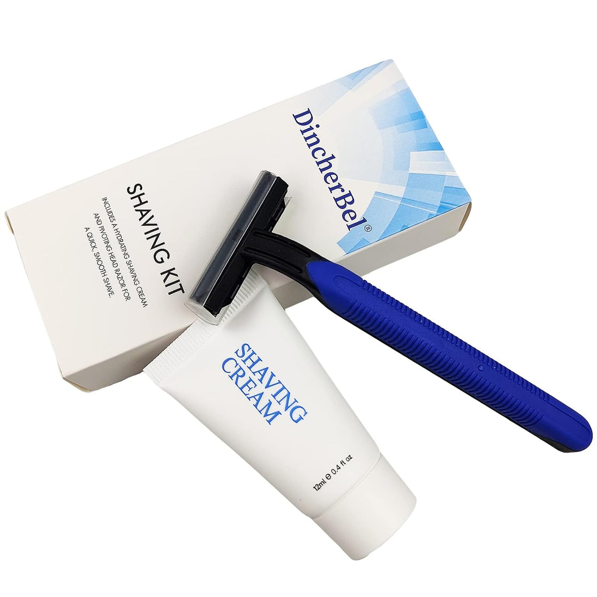 Shaving Kit in Bulk, Smooth Shave Disposable Razor and Cream(12g), 50 Pack