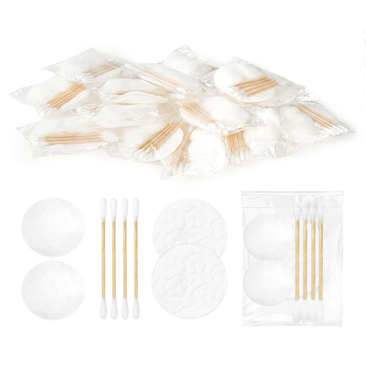 30 twoworld Travel Cotton Swabs Set Portable,Vanity Kit Travel