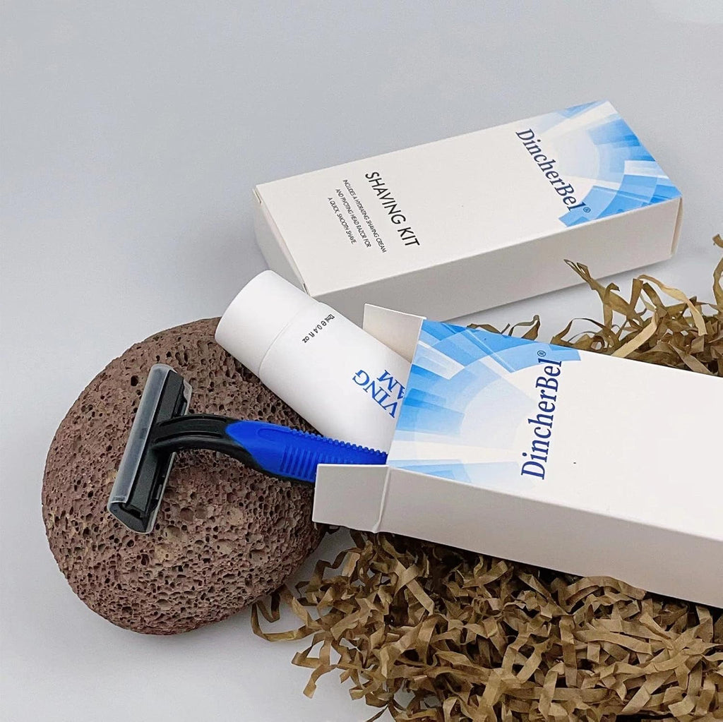 Disposable Shaving Kit in Bulk, 408Pack Twin Blade Razors and Cream(12g)