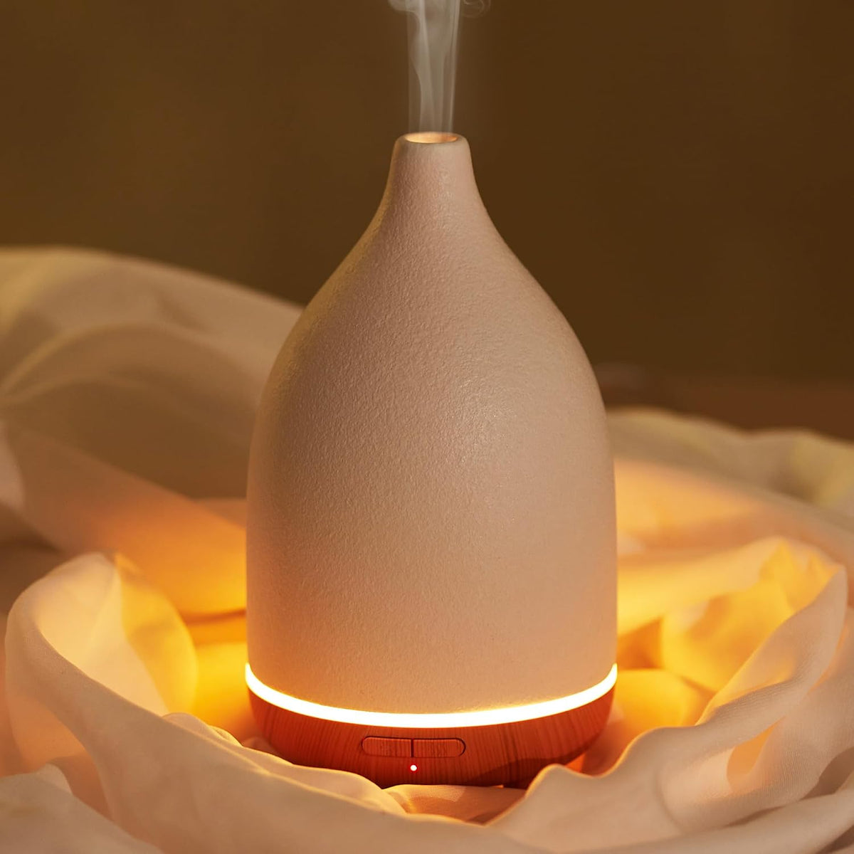 InnoGear 150ml Ceramic Essential Oil Diffuser, Diffusers for Home, Yellow