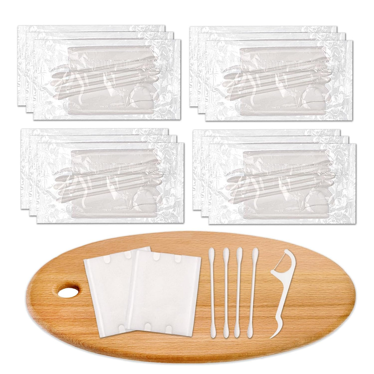 100 Pack Hotel Vanity Kit Individually Wrapped, Bulk Hotel Amenities Kit