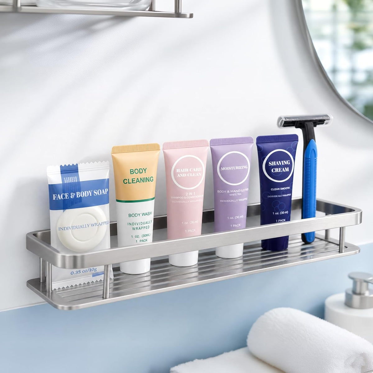 Travel Size Toiletries Bulk,Individually Wrapped 1 Fl Oz (Pack of 100)