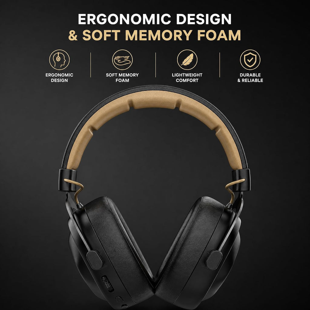 SADES Wireless Gaming Headset 7.1 Surround 90H Black for PS5 PC Switch