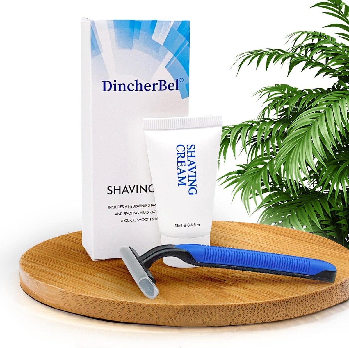 Shaving Kit in Bulk, Smooth Shave Disposable Razor and Cream(12g), 50 Pack